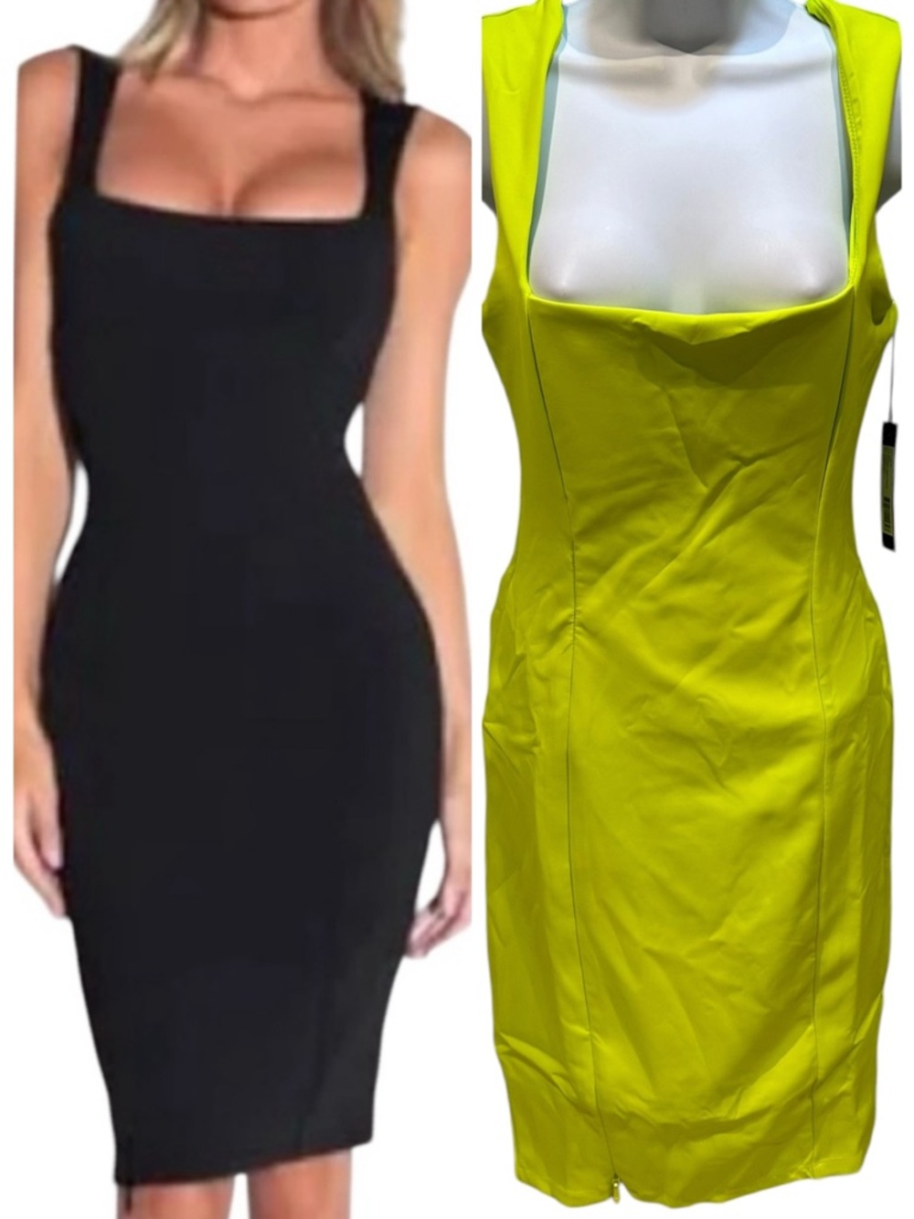 TA3 | Squarey Pencil Dress Acid Corset | Large Regular / Long New with Tags